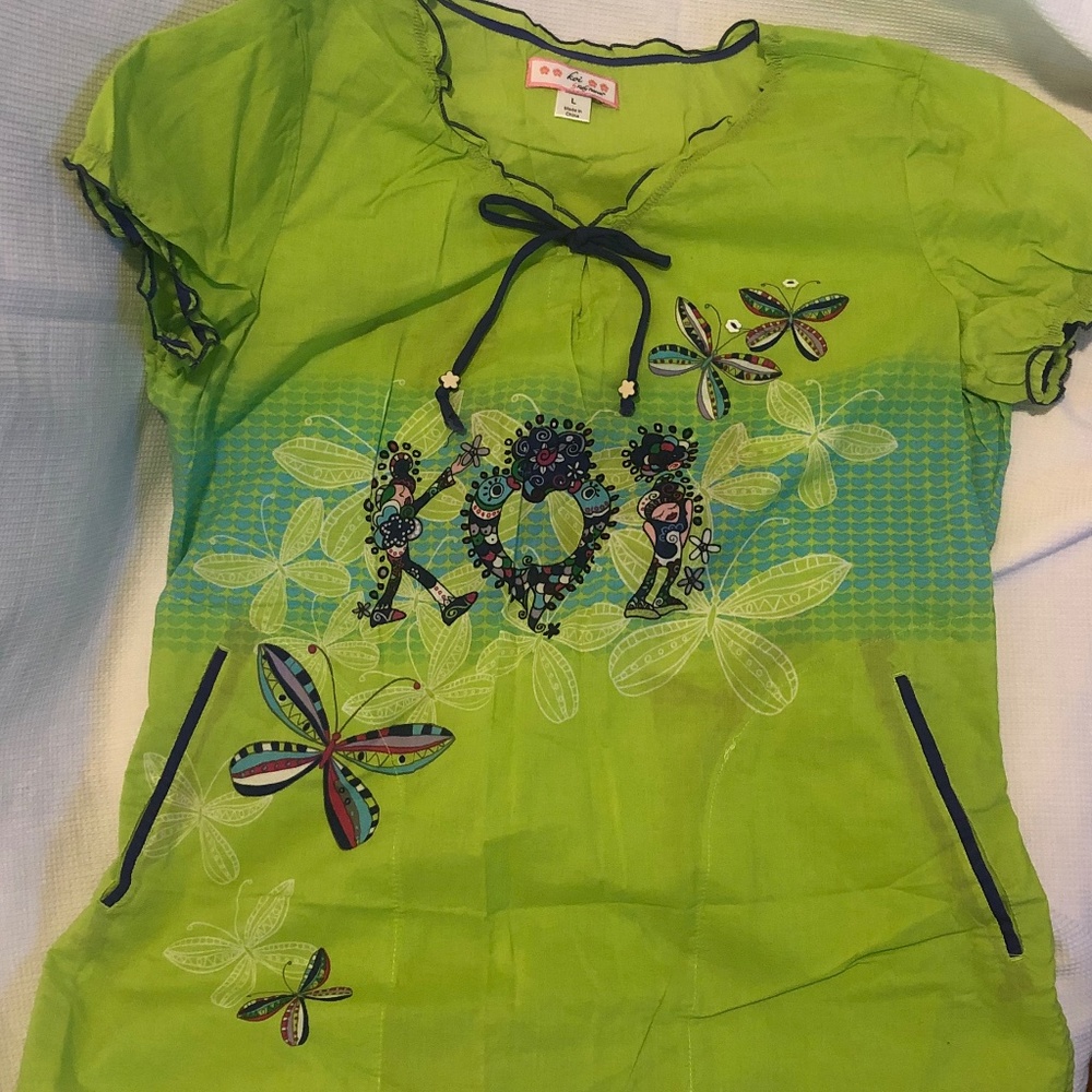 Koi scrub top